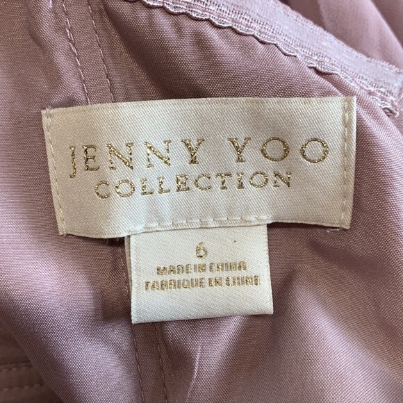 Jenny Yoo | Pink Mauve Strapless Dress 6 - Picture 6 of 6